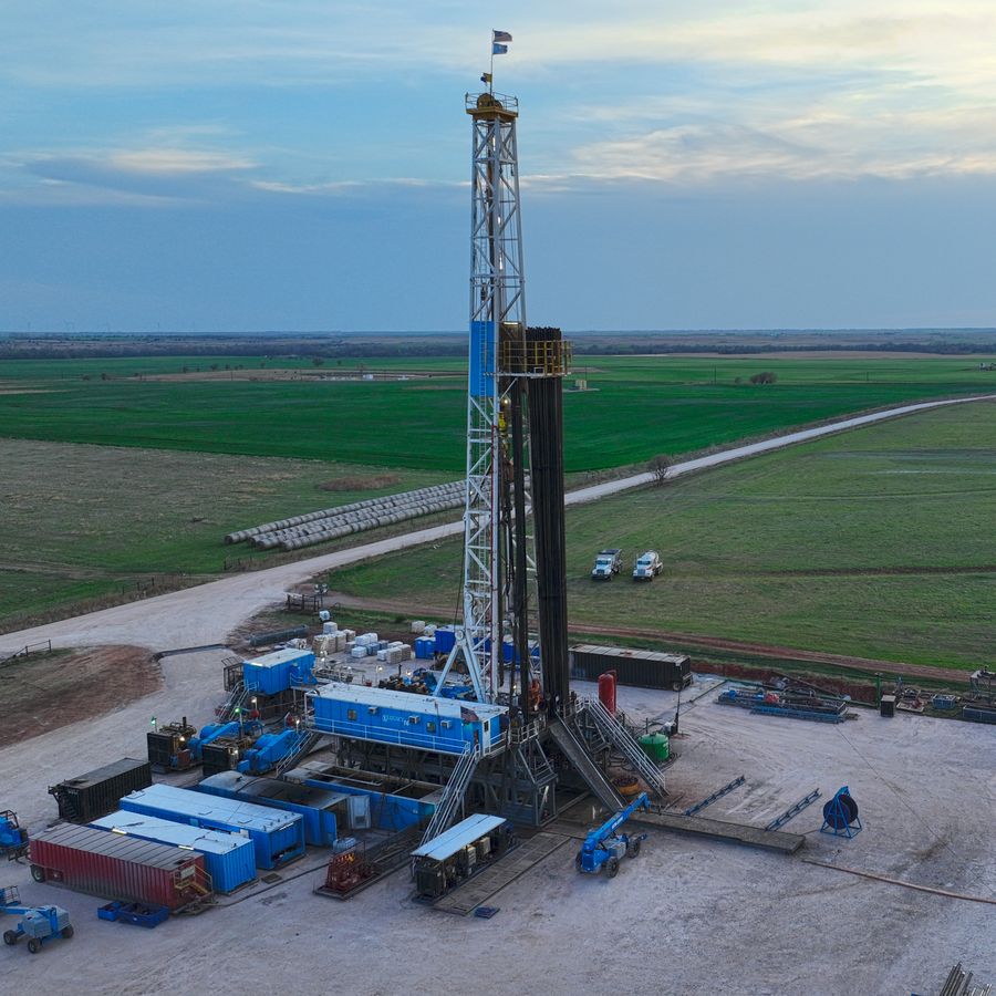 The Peach 1-16H well site, Garfield County, Oklahoma